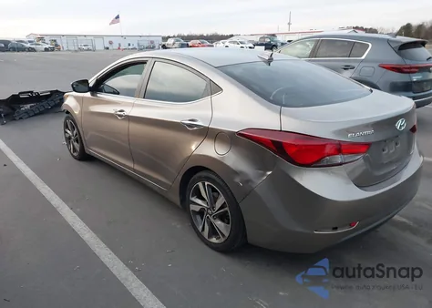 2014 Hyundai Elantra Limited from USA, damaged, VIN 5NPDH4AE9EH480660